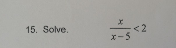 Solved 15. Solve. | Chegg.com