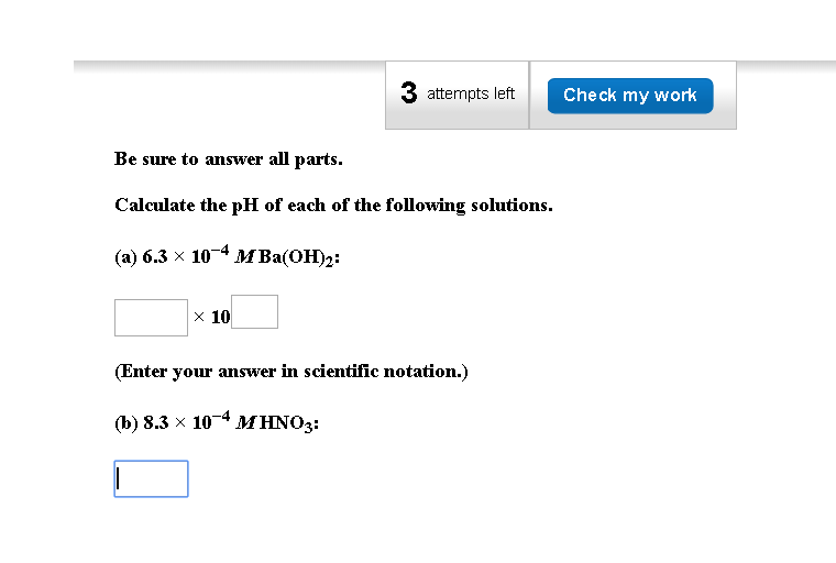 Solved 3 attempts left Check my work Be sure to answer all | Chegg.com