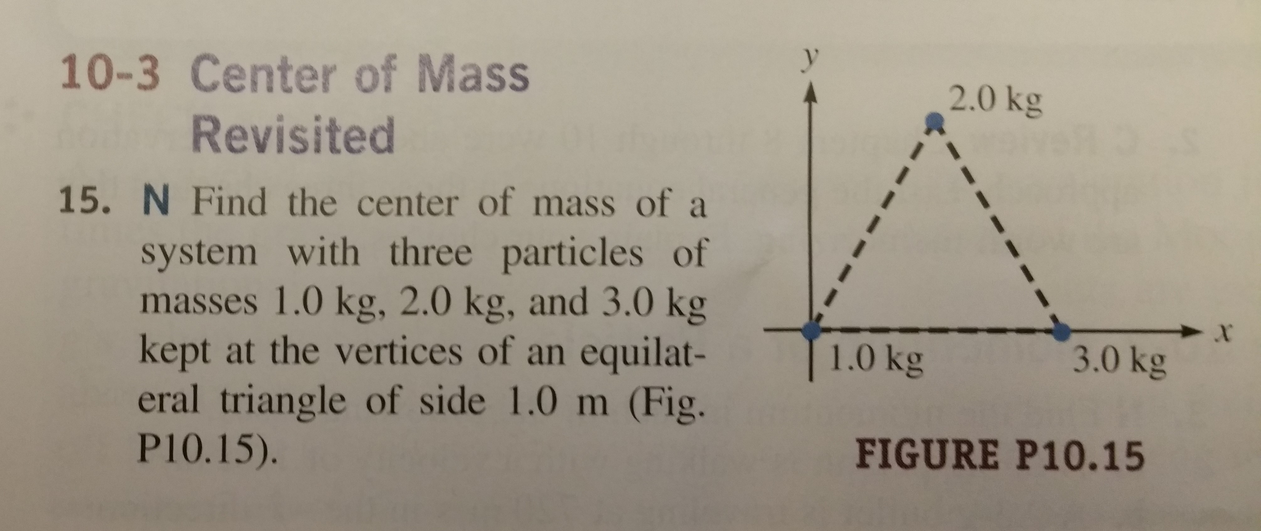 Solved Center Of Mass Revisited Find The Center Of Mass O...