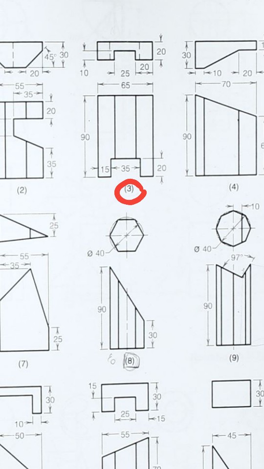 Solved Draw the views given and create a development of the | Chegg.com