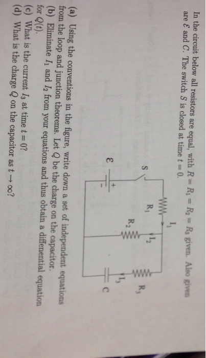 Solved In the circuit below all resistors are equal, with R | Chegg.com