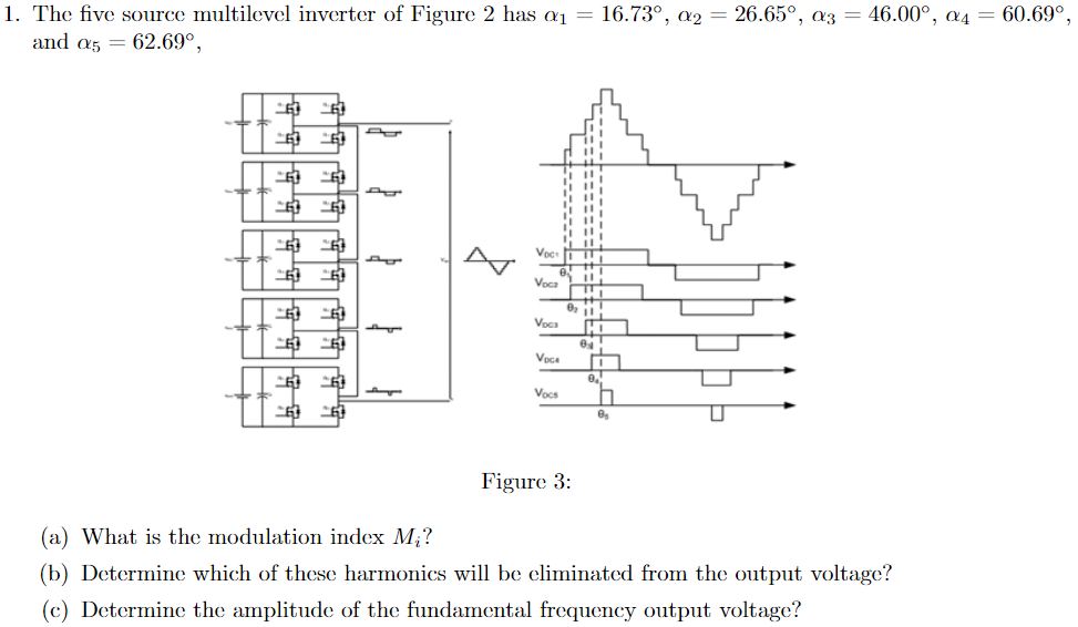 Solved 1. The five source multilevel inverter of Figure 2 | Chegg.com