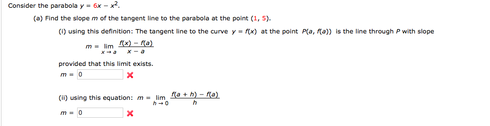 solved-consider-the-parabola-y-6x-x2-a-find-the-slope-m-chegg