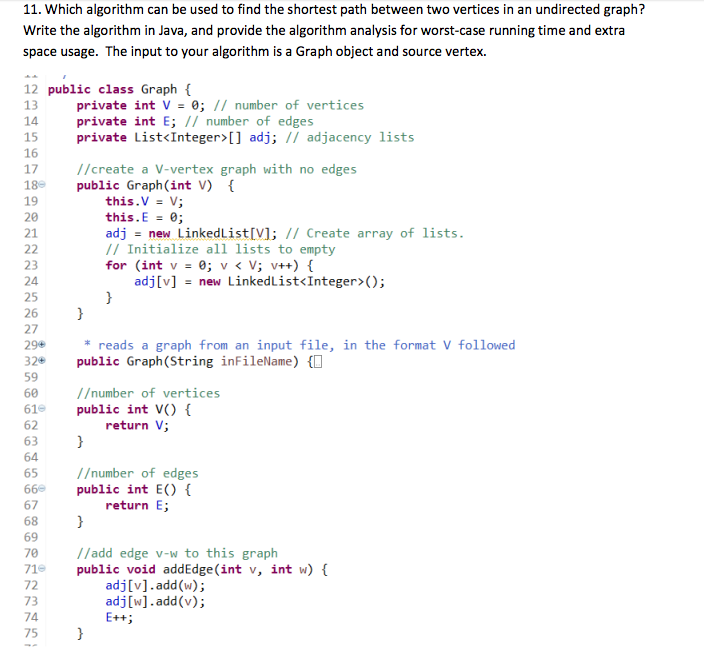 Solved Which algorithm can be used to find the shortest path | Chegg.com