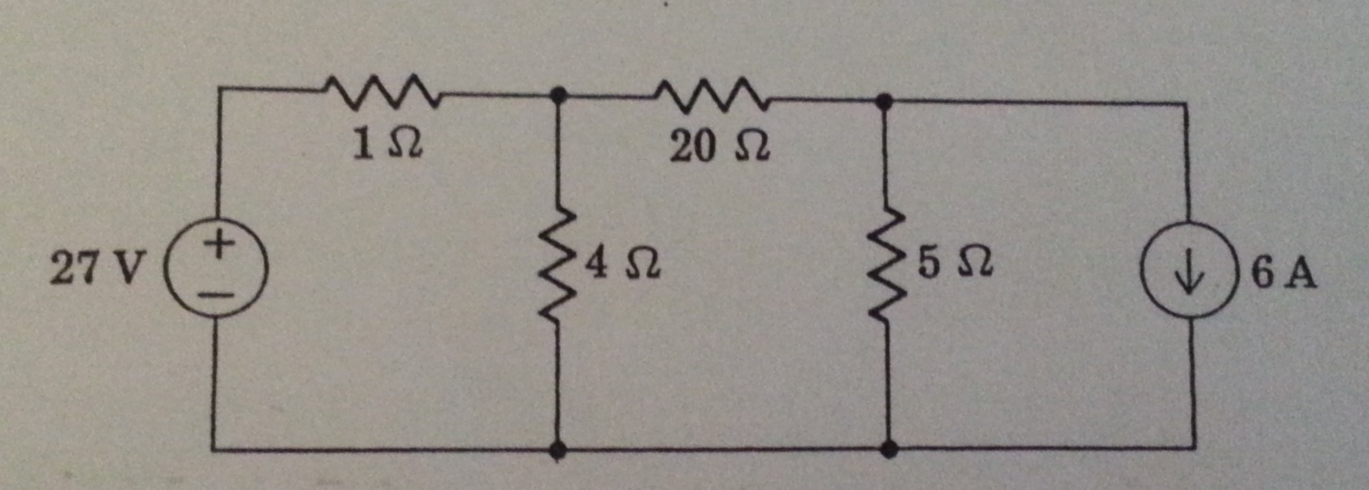 Solved Find the power dissipated in the 20-Ω resistor of the | Chegg.com