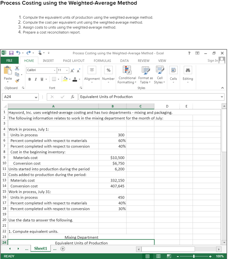 solved-process-costing-using-the-weighted-average-method-1-chegg