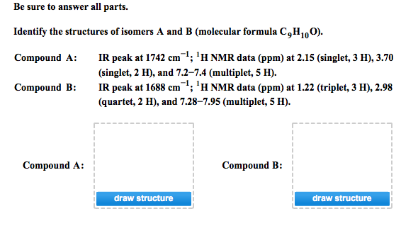 Solved Be Sure To Answer All Parts. Identify The Structures | Chegg.com