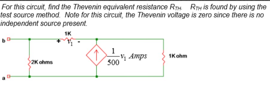 Solved For this circuit, find the Thevenin equivalent | Chegg.com