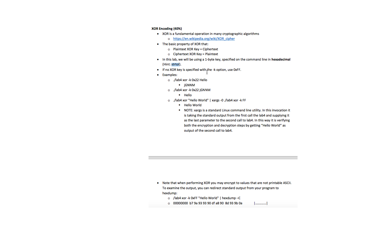 Solved XOR Encoding 40 XOR is a fundamental operation in Chegg com