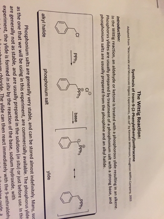 Solved Organic Chemistry II Lab Experiment The