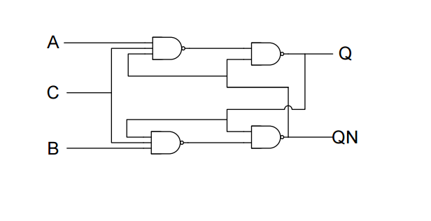 Solved The circuit below is a slightly different SR latch | Chegg.com