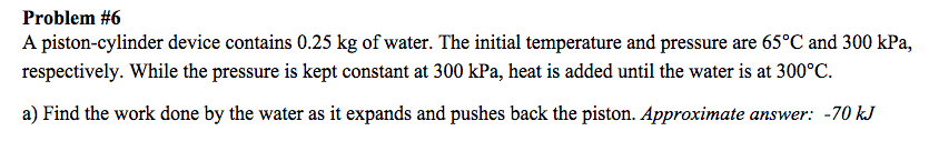 Solved Could you please help with this Thermodynamics I | Chegg.com