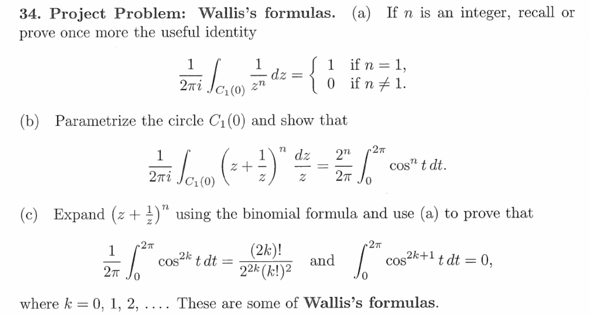 Solved If n is an integer, recall or prove once more the | Chegg.com