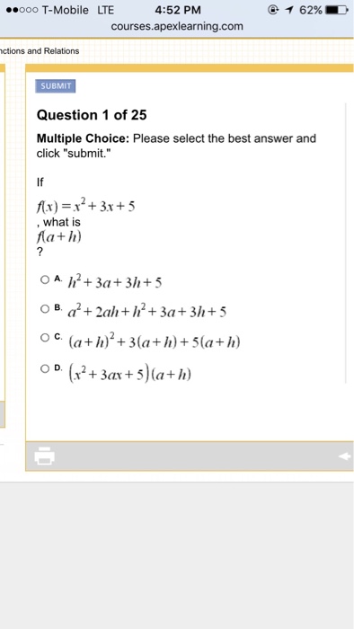 solved-if-f-x-x-2-3x-5-what-is-f-a-h-h-2-3a-chegg