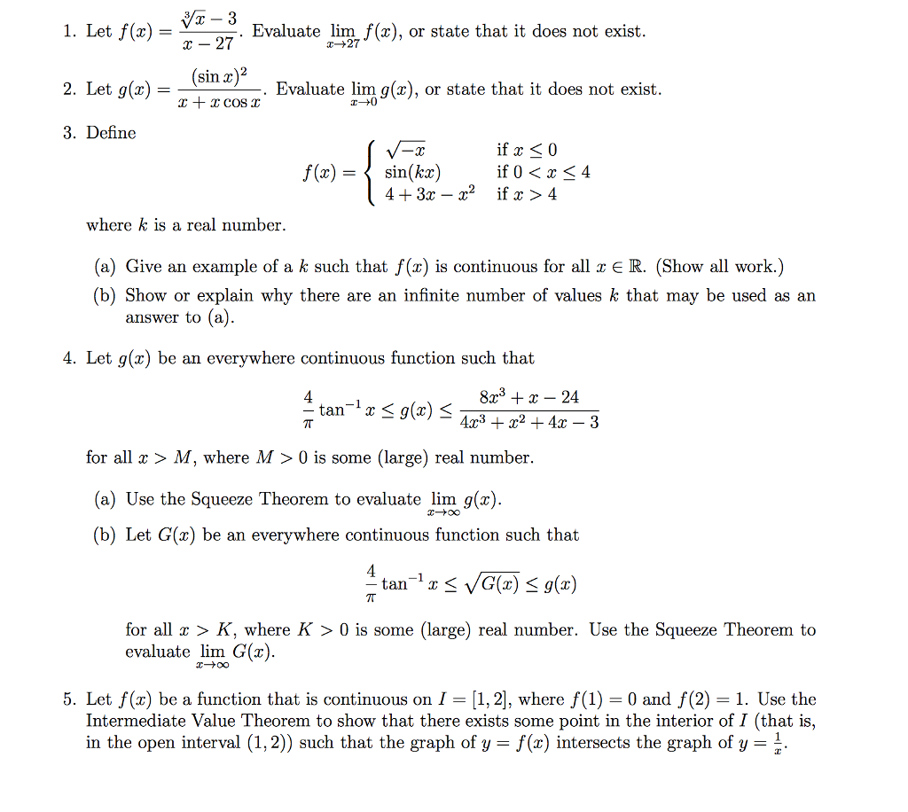 Solved 1, Let f(x) = x-27 2. Let g(x) 3. Define ·Evaluate | Chegg.com