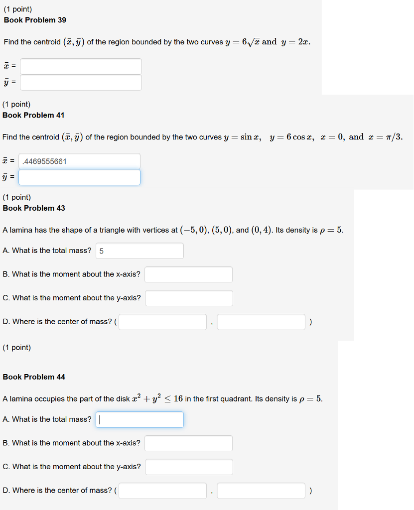 Solved Find The Centroid x Y Of The Region Bounded By The Chegg solved-find-the-centroid-x-y-of-the-region-bounded-by-the-chegg