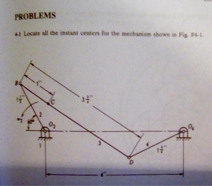 Solved Locate all the instant centers for the mechanism | Chegg.com