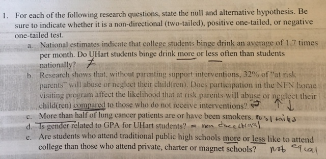 Solved For Each Of The Following Research Questions State Chegg