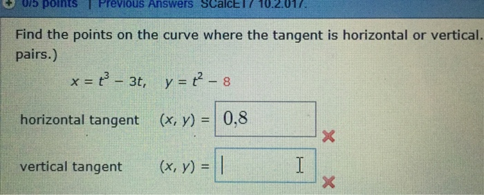 Solved Find the points on the curve where the tangent is | Chegg.com