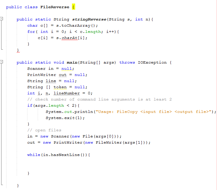 data assignment java