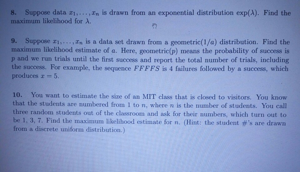 solved-8-suppose-data-ci-n-is-drawn-from-an-chegg