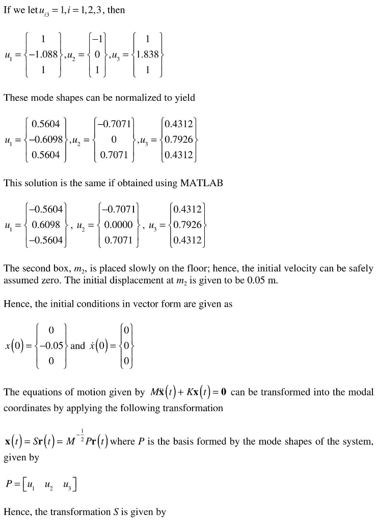 (Solved) - The vibration of a floor in a building containing heavy ...