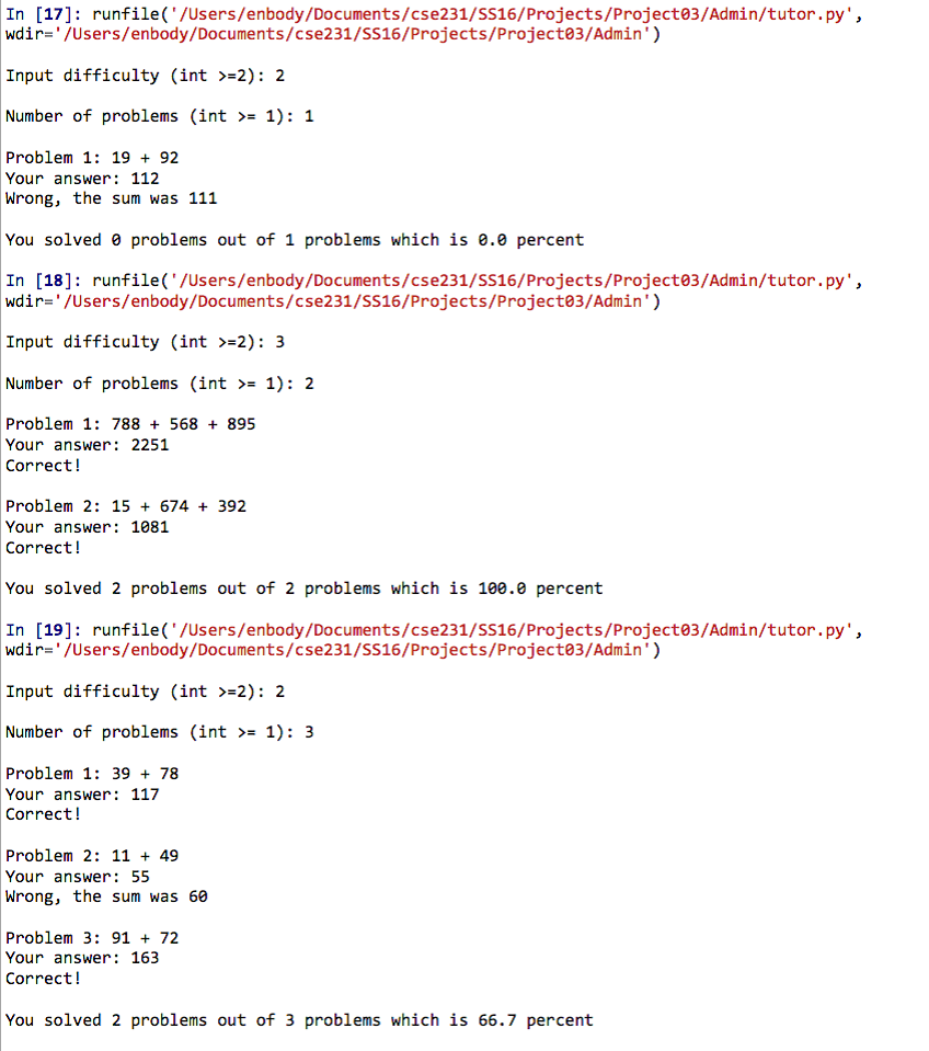 Using Python 3.5 1. Your program will prompt for two | Chegg.com