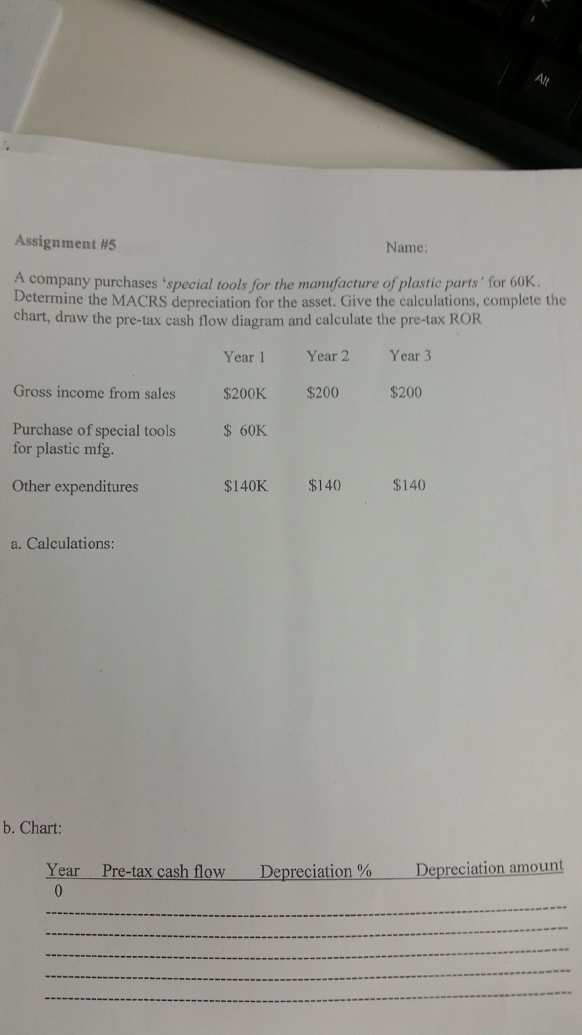 Solved Assignment 5 Name A Company Purchases special Chegg