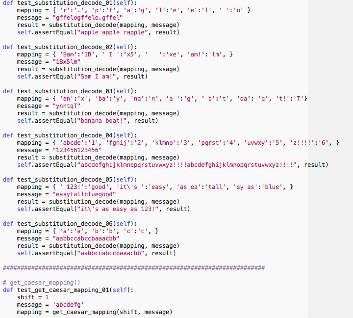 Solved PYTHON CODE HELP substitution_encode(mapping, | Chegg.com