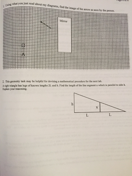 Solved Using what you just read about ray diagrams, find the | Chegg.com