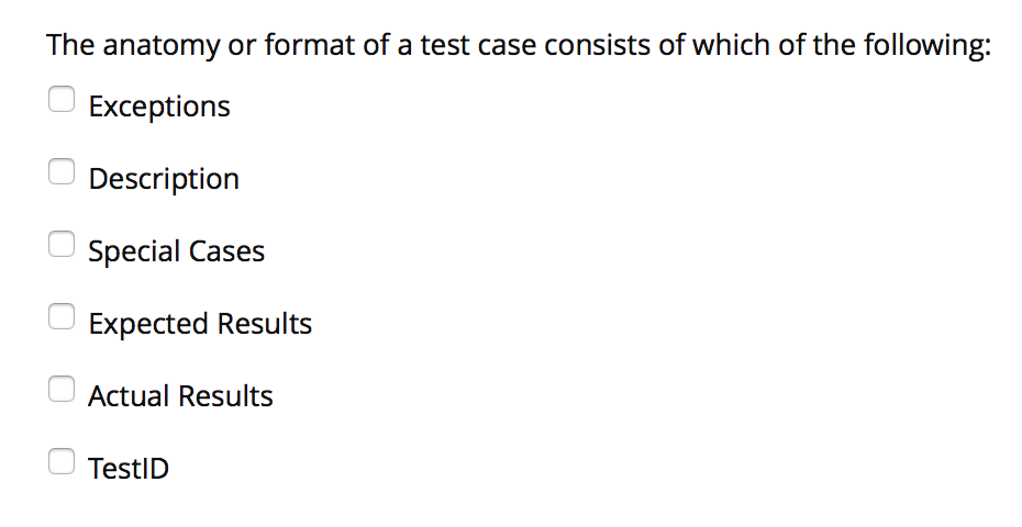 case study a test consists of