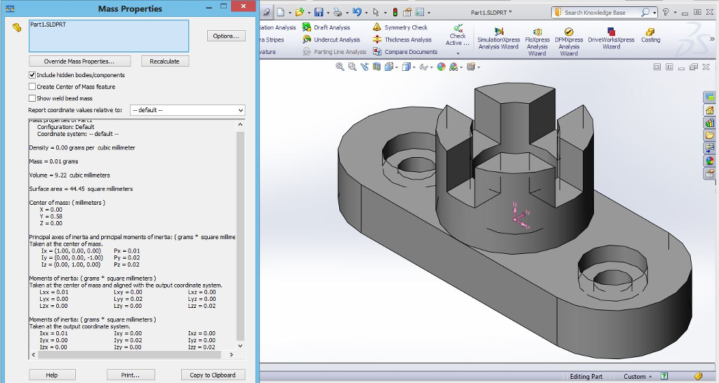 ME 20 Lab Work # 10-SolidWorks (Section And Auxiliary | Chegg.com