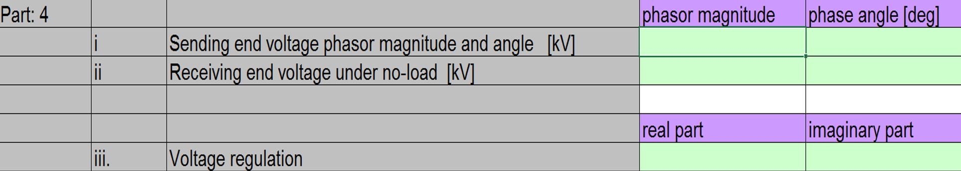 Solved Part 4:. The full load current per-phase for the | Chegg.com