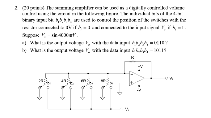 Summing Amplifier Problems