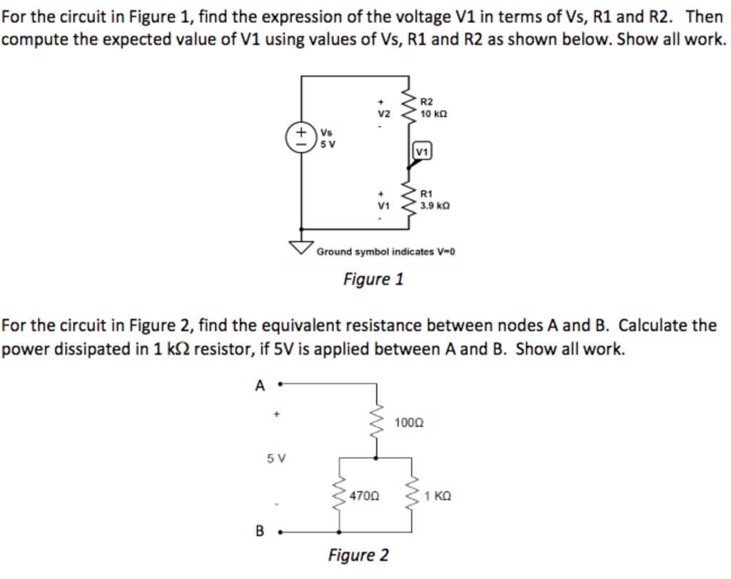Solved For the circuit in Figure 1, find the expression of | Chegg.com