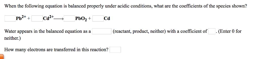 Solved When the following equation is balanced properly | Chegg.com