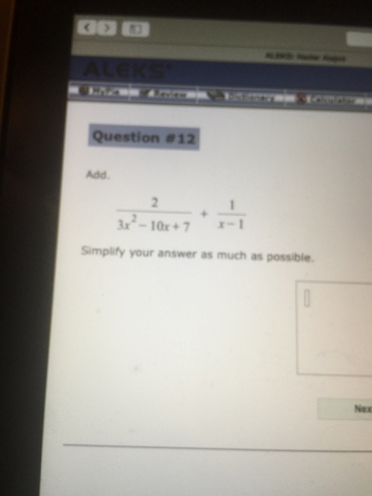 solved-add-2-3x-2-10x-7-1-x-1-simplify-your-chegg