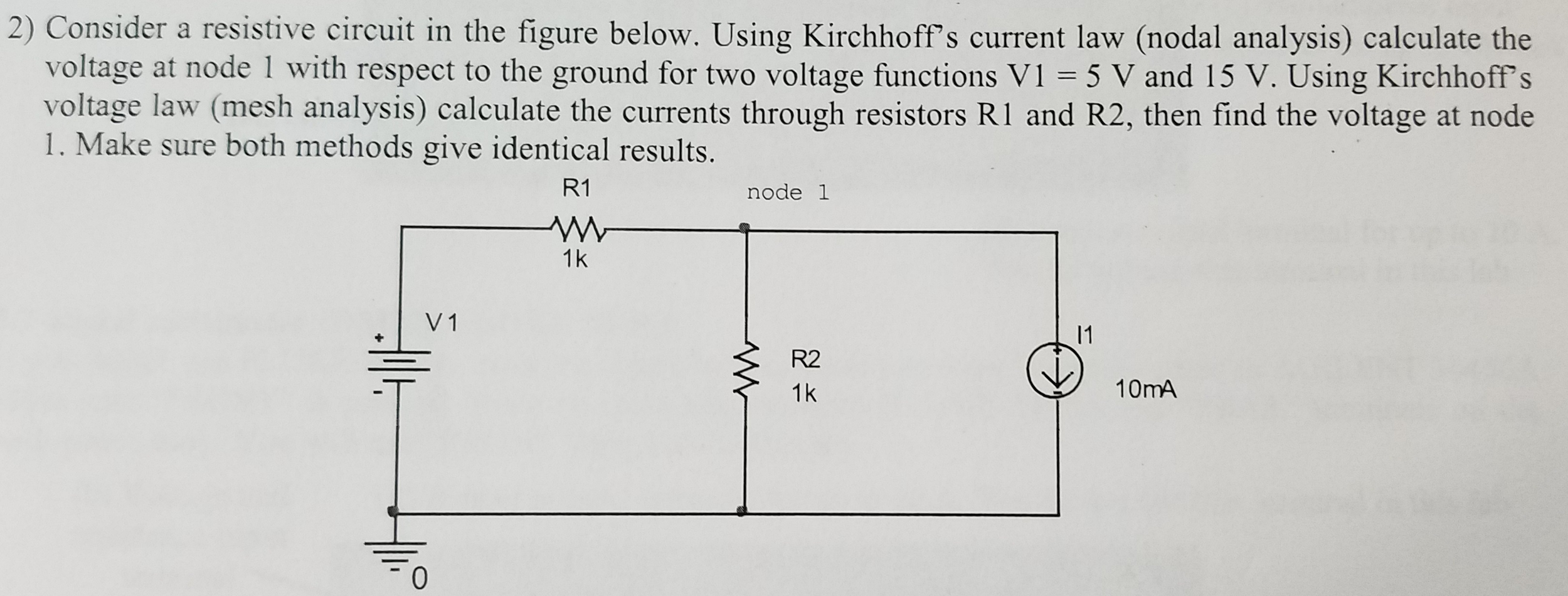 Solved Consider A Resistive Circuit In The Figure Below, | Chegg.com