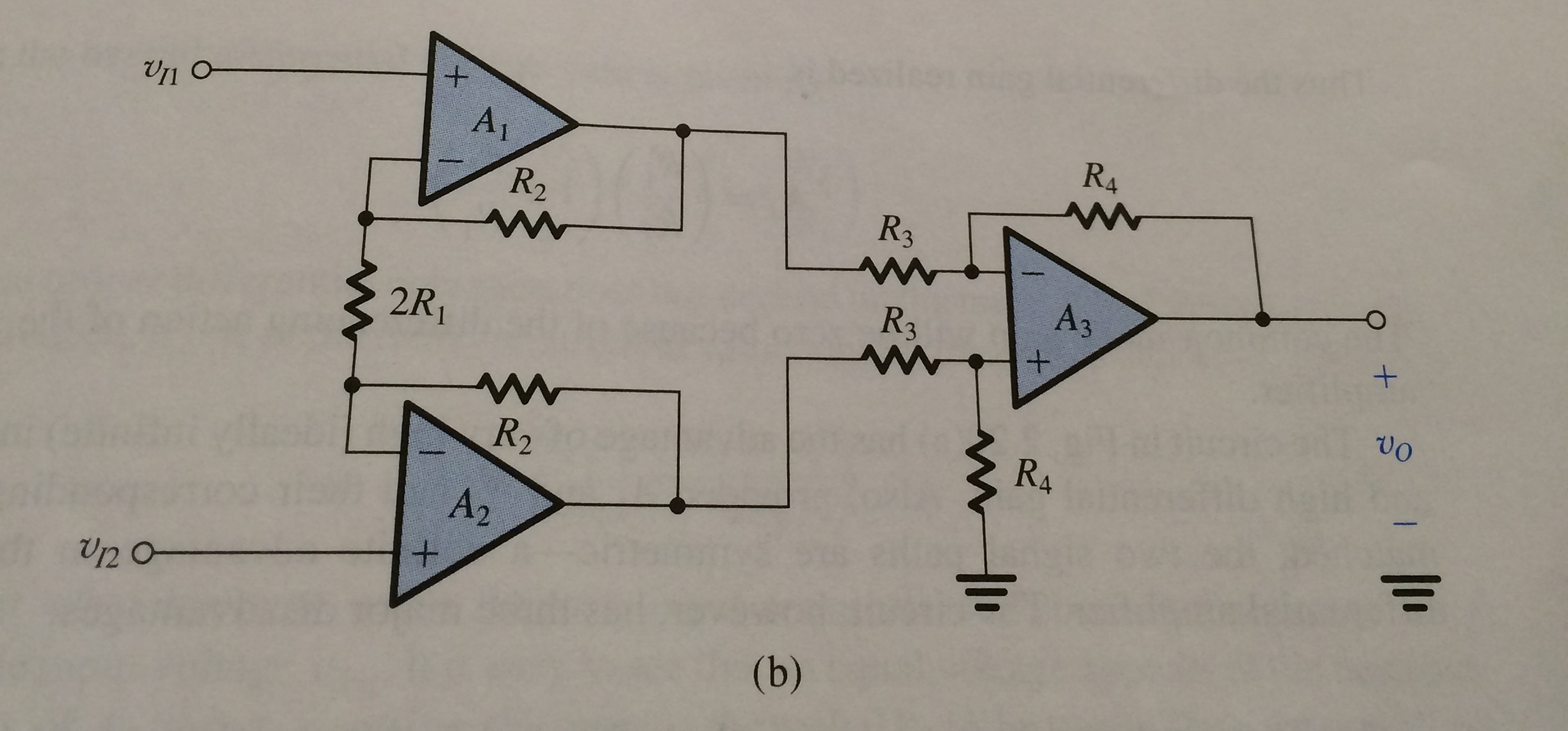 Solved Design the instrumentationamplifier circuit of