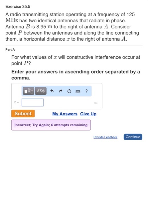 Solved A radio transmitting station operating at a frequency