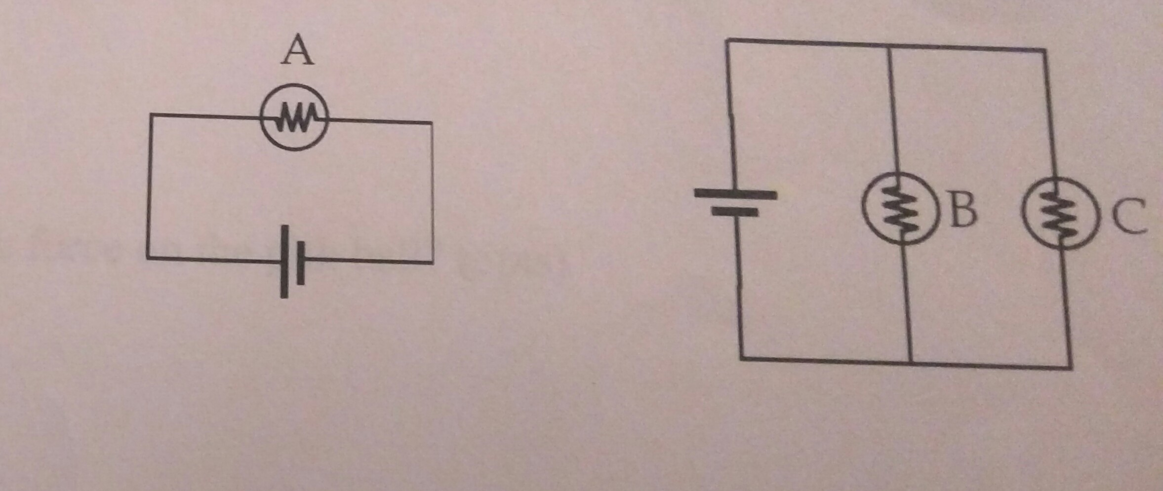 Solved 10. Compare The Brightness Of Bulb A With Bulb B. | Chegg.com