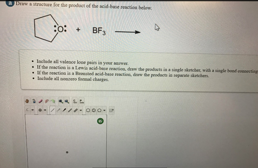 Solved Draw A Structure For The Product Of The Acid Base 3975