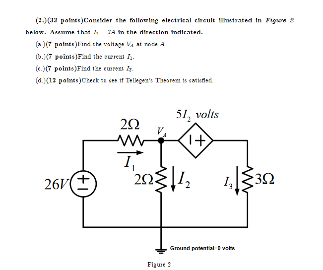 Solved Consider the following electrical circuit illustrated | Chegg.com