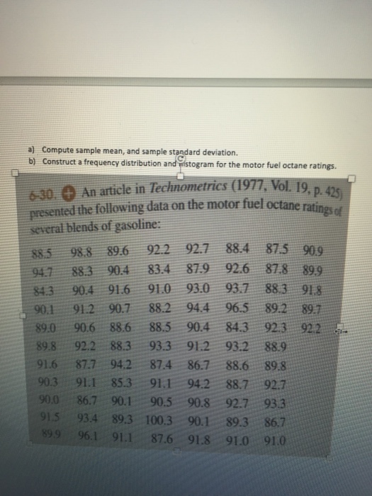 Solved An article in Techno metrics (1977.Vol.19>p>425) | Chegg.com