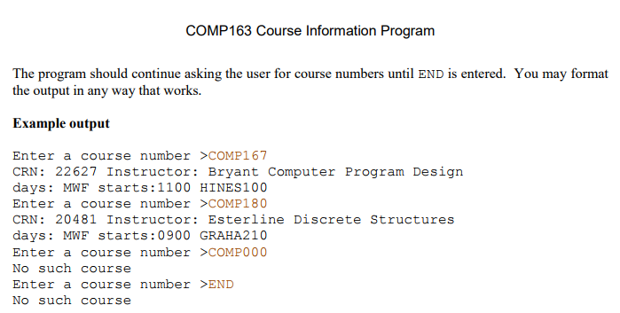 Solved Write a program that displays information about the | Chegg.com