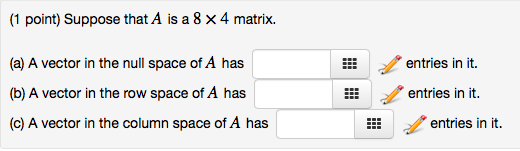 Solved Suppose that A is a 8 times 4 matrix. a A vector Chegg