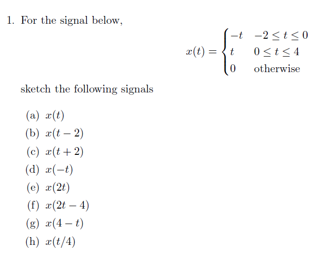 Help in sketching a CT signal with discontinuities  Signal Processing  Stack Exchange