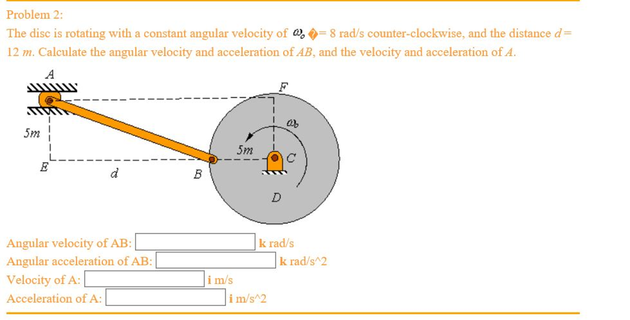 Solved The Disc Is Rotating With A Constant Angular Velocity | Chegg.com