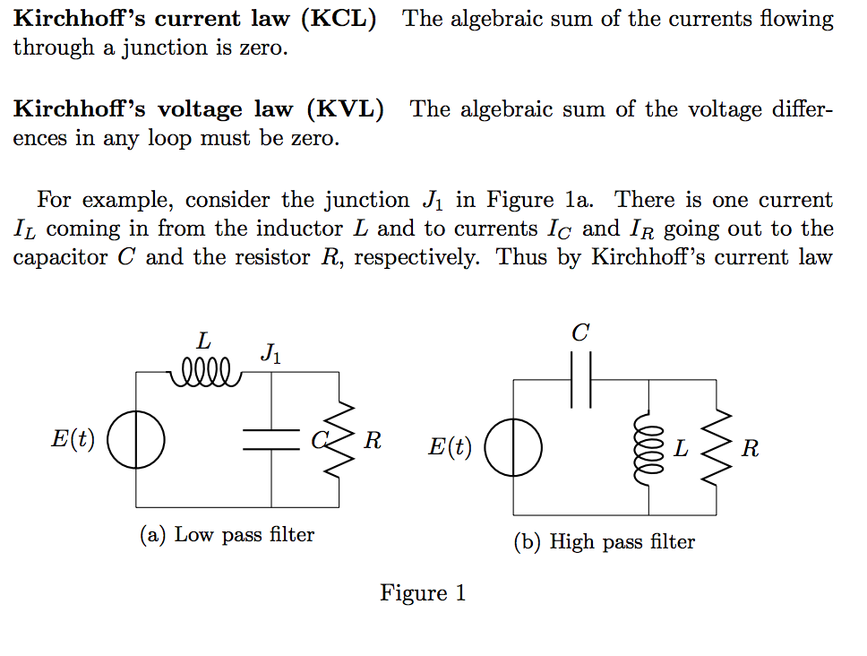 Solved Kirchhoff's Current Law (KCL) Through A Junction Is | Chegg.com