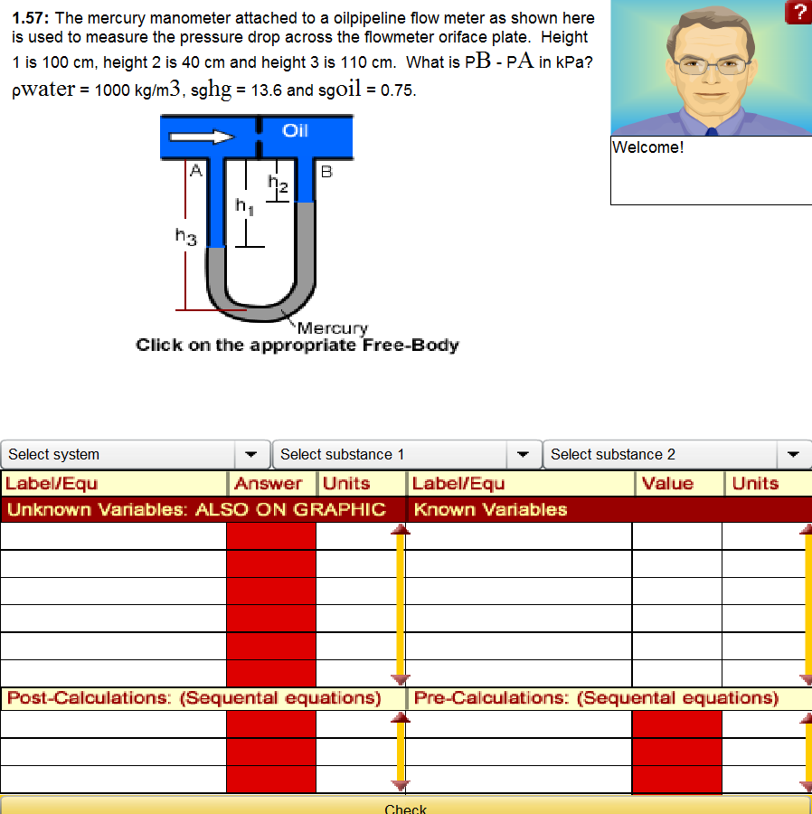 Solved The Mercury Manometer Shown Here Is Used To Measur...